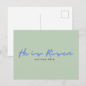 Postale Carte de Pâques religieuse moderne (Devant / Derrière)