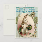 Postale Carte de Pâques vintage (Devant / Derrière)