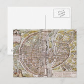 POSTALE CARTE DE PARIS, 1581 (Devant / Derrière)