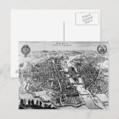 Postale Carte de Paris, 1620 (Devant / Derrière)