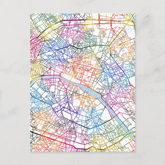 Postale Carte de Paris France (Devant)