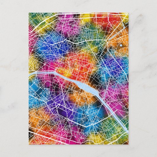 Postale Carte de Paris France (Devant)