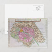 Postale Carte de Paris, juin 1800 (Devant / Derrière)