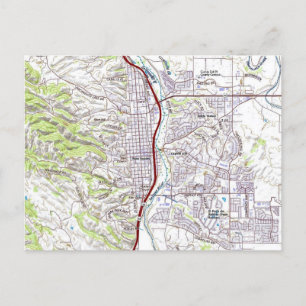 Postale Carte de Paso Robles, Californie