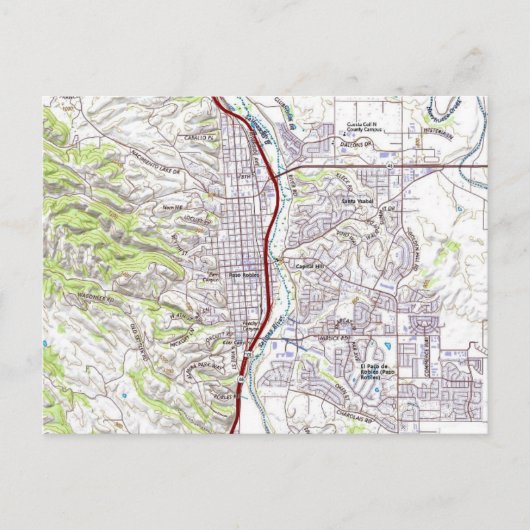 Postale Carte de Paso Robles, Californie (Devant)