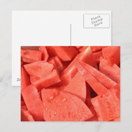 Postale Carte de pastèque (Devant / Derrière)