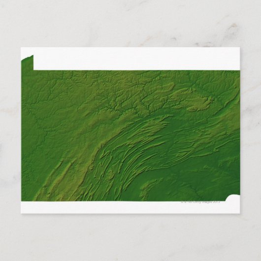 Postale Carte de Pennsylvanie (Devant)