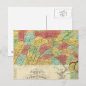Postale Carte De Pennsylvanie New Jersey Et Delaware (Devant / Derrière)