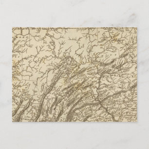 Postale Carte de Pennsylvanie par Arrowsmith