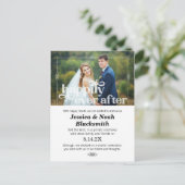 Postale Carte de photo de fuite pour à jamais (Debout devant)