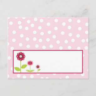 Postale Carte de place écrite Berry Garden Fleur rose
