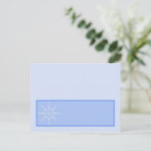 Postale Carte de place écrite du Mariage Snowflake (Debout devant)