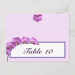 Postale Carte de place écrite Orchidées violettes sur la t