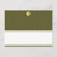 Carte de place Martini Olives Grandes vertes