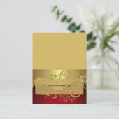Postale Carte de place Red Swirl (Debout devant)