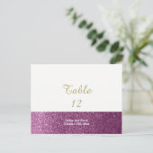 Postale Carte de placement de table à paillettes fausses v (Debout devant)