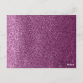 Postale Carte de placement de table à paillettes fausses v (Dos)