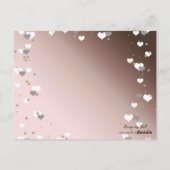 Postale Carte de placement de table Mocha Hearts (Dos)