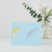 Postale Carte de plume (Debout devant)