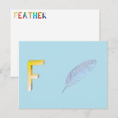 Postale Carte de plume (Devant / Derrière)