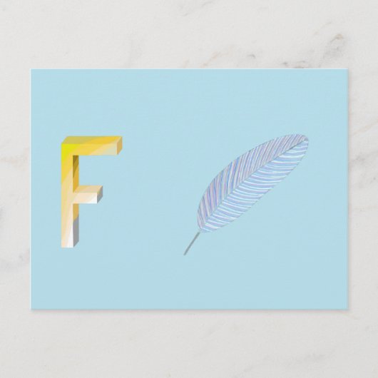 Postale Carte de plume (Devant)