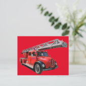 Postale Carte de pompiers (Debout devant)