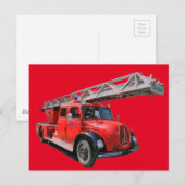 Postale Carte de pompiers (Devant / Derrière)