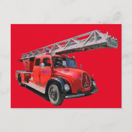 Postale Carte de pompiers (Devant)