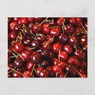 Postale carte de port cerise très douce