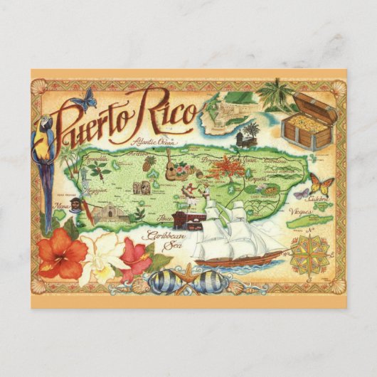 Postale Carte de Porto Rico (Devant)
