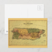 Postale Carte de Porto Rico (1886) (Devant / Derrière)
