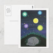 Postale carte de poste d'art pour petits (Devant / Derrière)