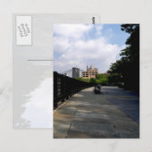 Postale Carte de poste de banc de parc (Devant / Derrière)