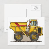 Postale Carte de poste de camionnage Big Dump (Devant / Derrière)