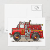 Postale Carte de poste de camionnette Secourt pommeau (Devant / Derrière)