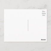 Postale Carte de poste de courroie de Merci noir (Dos)