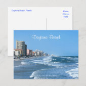 Postale Carte de poste de Daytona Beach Coast (Devant / Derrière)
