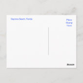 Postale Carte de poste de Daytona Beach Coast (Dos)