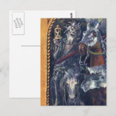 Postale Carte de poste de décès de la Faucheuse (Devant / Derrière)