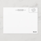 Postale Carte de poste de dessin de fleurs botaniques Abst (Dos)