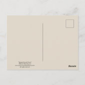 Postale Carte de poste de dessin du carrousel de printemps (Dos)