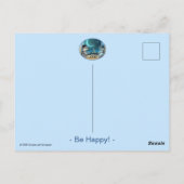 Postale Carte de poste de nuit Paris (Enveloppe facultativ (Dos)