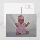 Postale Carte de poste de poupée bébé (Devant / Derrière)