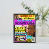 Postale Carte de poste de triche Obama (Debout devant)