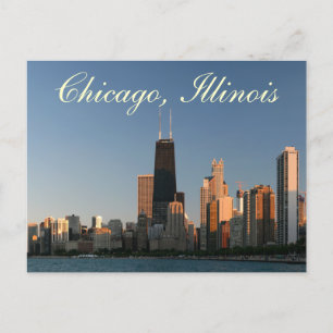 Postale Carte de poste de voyage Sunrise de Chicago Illino