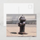 Postale Carte de poste d'incendie de New York (Devant / Derrière)