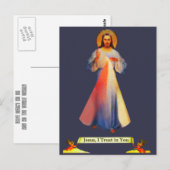 Postale Carte de poste Jésus Divine Miscy (Devant / Derrière)
