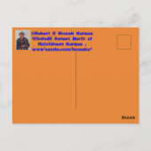 Postale Carte de poste Kansas Windmill Sunset. (Dos)