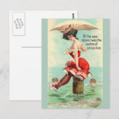 Postale Carte de poste maritime vintage (Devant / Derrière)