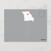 Postale Carte de poste MISSOURI État de déplacement (Dos)